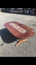 Danish dining table. Needs refinishing.