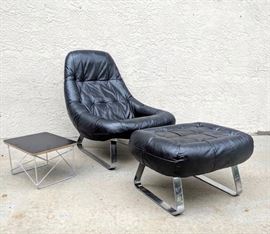 Earth chair by Percival Lafer. End table not available.