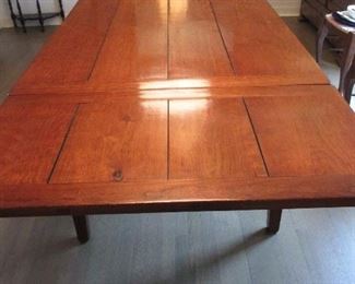 CLASSIC STYLE FRENCH FARM TABLE Circ 1900
OLD PLANK ROAD ANTIQUES
36' x 72'  two 18' EXTENTIONS

