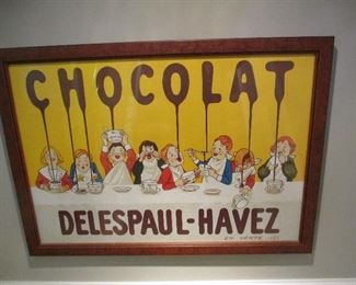 CHOCOLATE DELESPAUL PRINT FRAMED