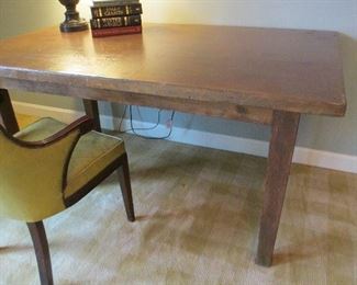 ANTIQUE WOOD DINING TABLE 
