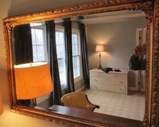 GOLD ORNATE WALL MIRROR