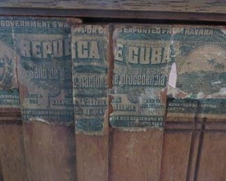 EARLY 20TH CENTURY CUBAN CIGAR CABINET
(Detail)