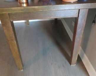 ANTIQUE WOOD DINING TABLE 
(detail)
