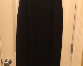 St. John Evening Black Knit Long Skirt Size 6