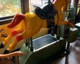 Great restored Coin-Operated horse ride. Available for presale. Please text offers to 847-772-0404.