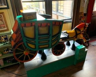 Great restored Coin-Operated stage coach ride. Available for presale. Please text offers to 847-772-0404.