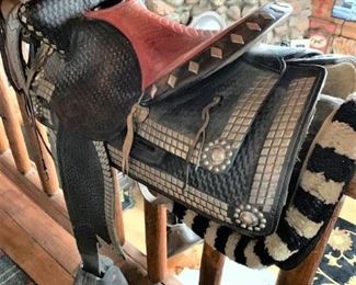 Silver parade saddle.