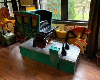 Great restored Coin-Operated stage coach ride. Available for presale. Please text offers to 847-772-0404.