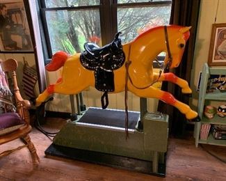 Great restored Coin-Operated horse ride. Available for presale. Please text offers to 847-772-0404.