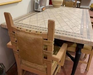 Great detail on these Southwestern style chairs.
