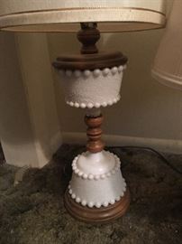 Vintage Milk Glass lamp