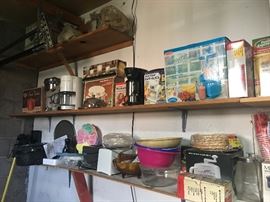 Misc kitchen stuff in garage