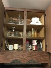 Cups, glasses, decanters