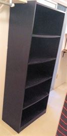 WWT047 Tall Black Pressed Wood Shelf