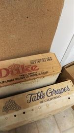 Vintage grape crates