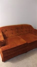 Vintage burnt orange couch!!