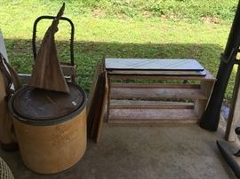 shelving, misc wood, cool barrel