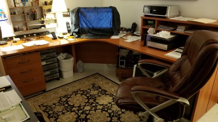 Just the desk and file cabinet are for sale