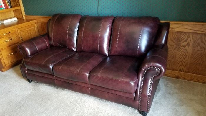 Another leather sofa