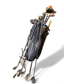 Lot of Golf Clubs including bag. Good used condition. 