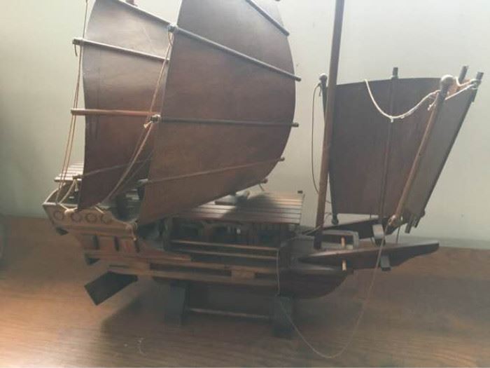 Wooden Chinese Junk Ship https://ctbids.com/#!/description/share/134380