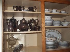 Silverplate serving pieces