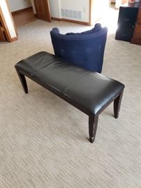 Leather bench