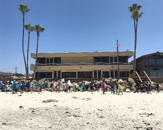 On the sand