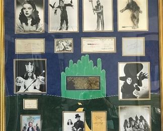 Wizard of Oz signed collage