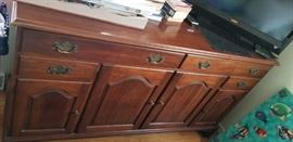 Solid wood sideboard