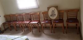 8 sturdy chairs - take a seat!