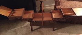 Vintage Accordion Style Sewing Chest