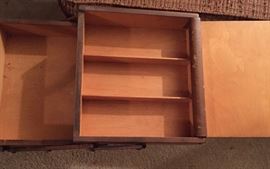 Vintage Accordion Style Sewing Chest