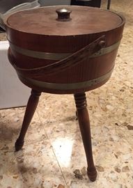 Vintage Pedestal Sewing Chest