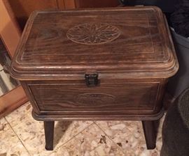 Vintage Sewing Standing Chest