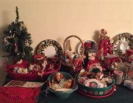 Assorted Christmas Items, Ornaments, Collectibles