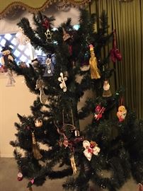 Assorted Christmas Items, Ornaments, Collectibles, Tree