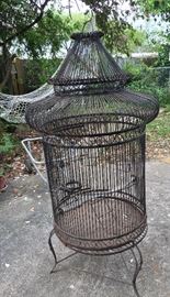 Victorian Wrought Iron Bird Cage