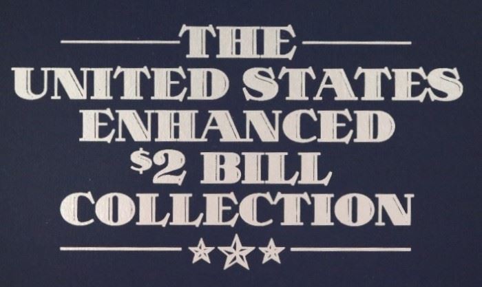 The us enhanced $2 bill collection