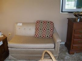 Sofa, newly reupholstered, can use as one piece or split as shown