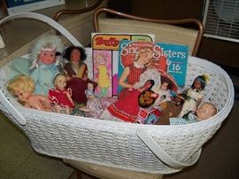 Basket of dolls