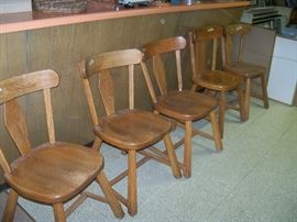 heavy oak chairs