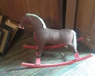 Antique rocking horse