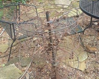 Plant stand, and wrought iron set