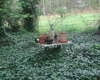 Planters and statuary