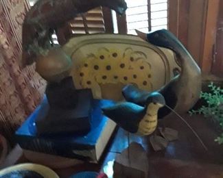 Part of a weather vane, old crow