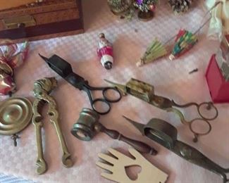 Candle snufters and wick cutters