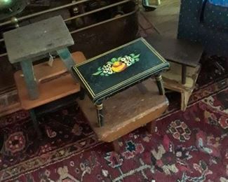 Collection of foot stools