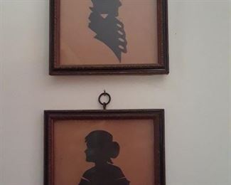 Pair of silhouettes
